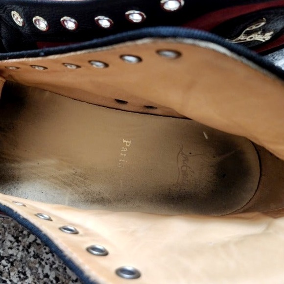 Christian Louboutin Red Cheetah Sneakers - Picture 6 of 7